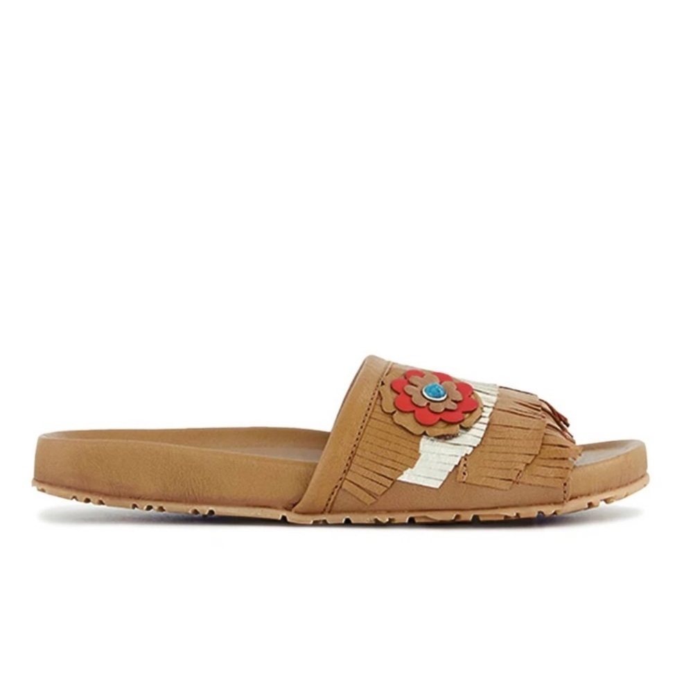 Manitobah NWT Women's Wasaga Fringed Slides (4061284) in Sz 6 & 8 - Picture 2 of 6